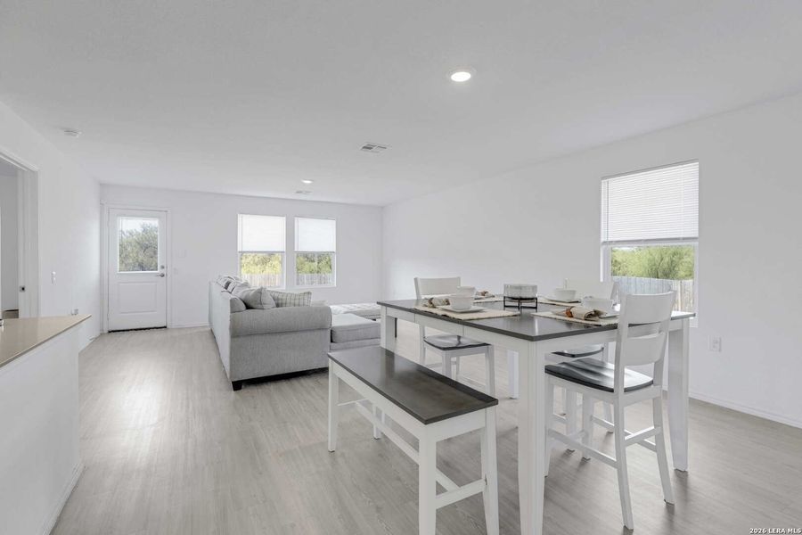 Furnished interior view inside a new home in Mission del Lago, San Antonio (Image 8).