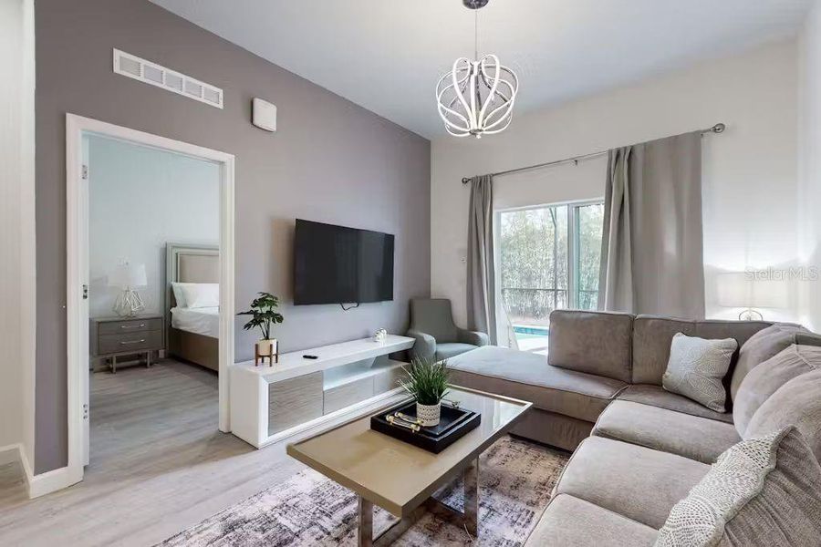 Furnished interior view inside a new home in , Davenport (Image 12).