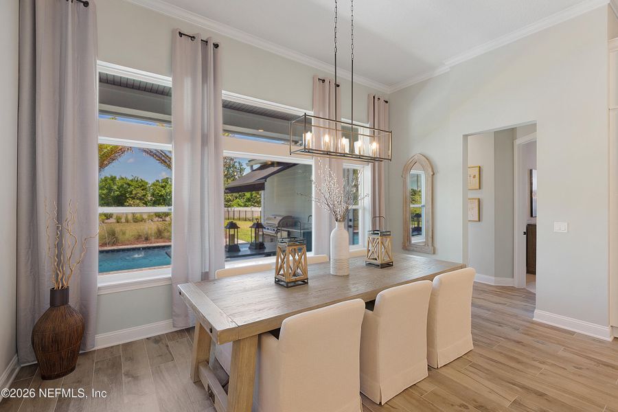 Furnished interior view inside a new home in , Fruit Cove (Image 8).