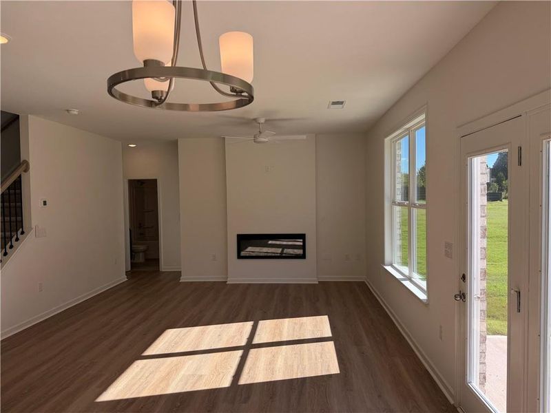 Spacious, unfurnished interior of a new home in The Brooke at Rivertown, South Fulton (Image 11).