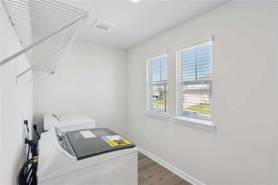 Furnished interior view inside a new home in Parkside at Grayson, Grayson (Image 6).