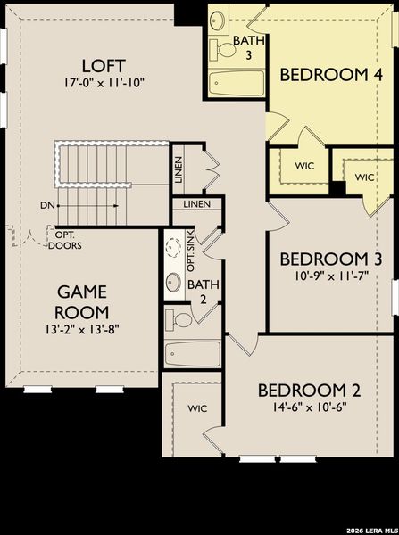 2D floor plan layout of this home in Arcadia Ridge, San Antonio, TX (Image 2). 2D floor plan layout of this home in Arcadia Ridge, San Antonio, TX (Image 2).