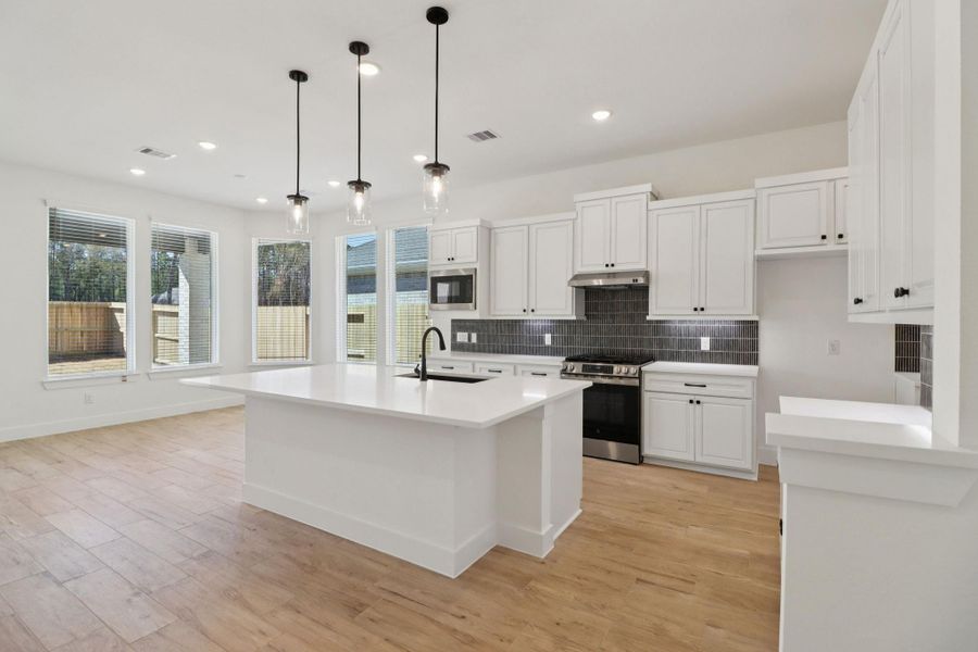 Furnished interior view inside a new home in The Highlands, Porter (Image 13).