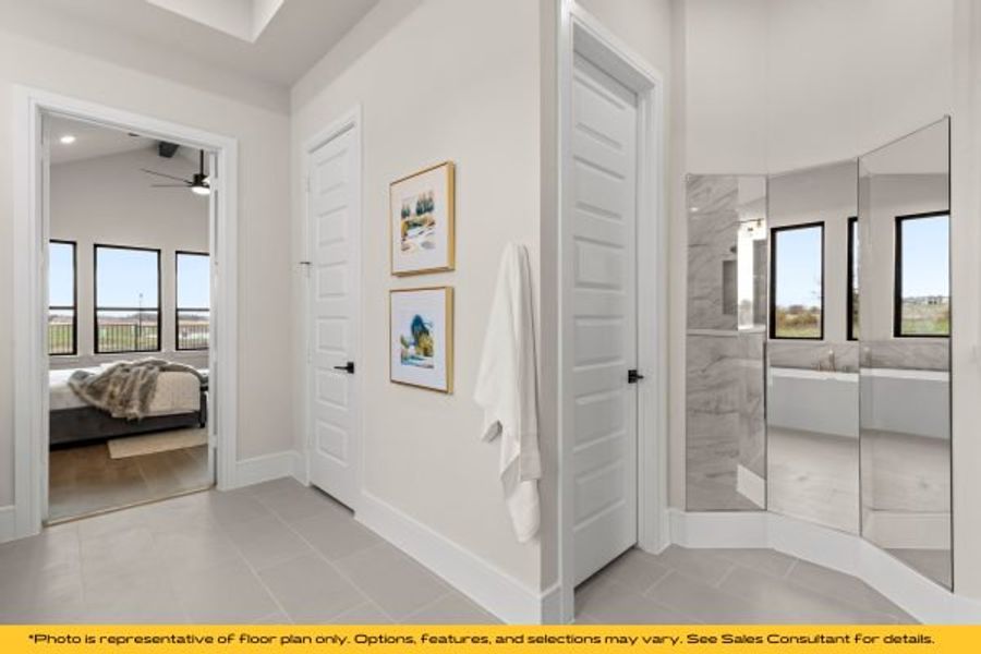 Representative furnished interior of a home built from the Bali by Stonefield Homes in Heath Golf and Yacht Club, Rockwall (Image 50).