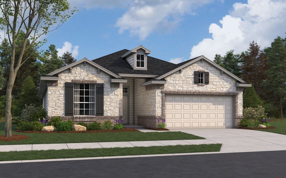 Rendering of floor plan. Colors and features may differ from shown representation.
