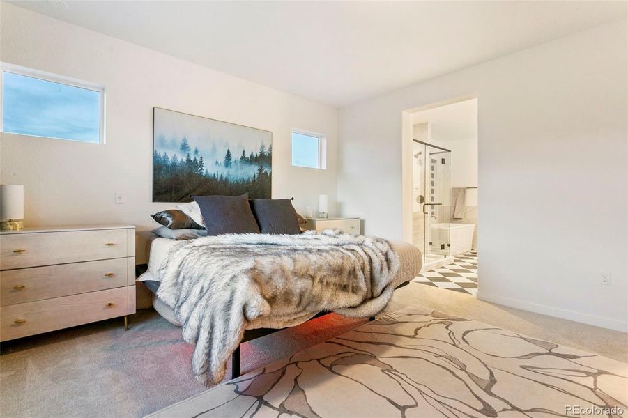 Furnished interior view inside a new home in , Colorado Springs (Image 17).