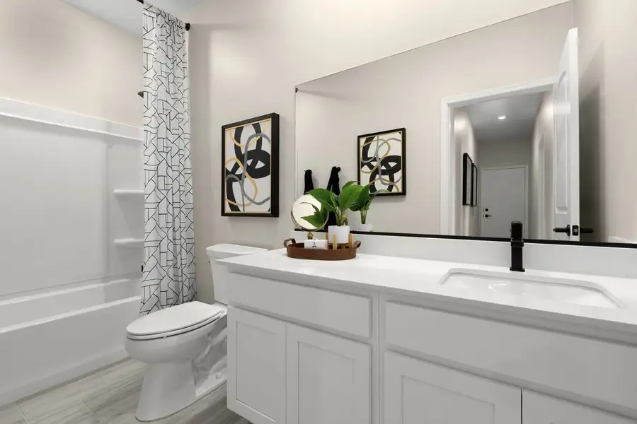 Representative furnished interior of a home built from the 1727 by KB Home in Mandarina Reserve, Marana (Image 13).