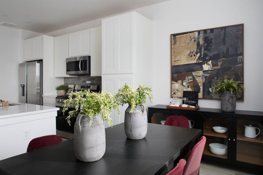 Representative furnished interior of a home built from the Carter by Lokal Homes in Lyric at RidgeGate, Lone Tree (Image 4).
