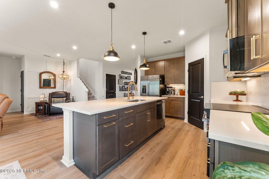 Furnished interior view inside a new home in Seminole Palms Single-Family Homes, Palm Coast (Image 14).