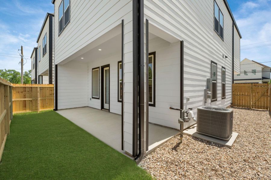 Exterior details and patio area of a home in , Houston (Image 23). Exterior details and patio area of a home in , Houston (Image 23).