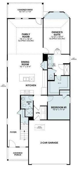 2D floor plan layout of this home in Summerview, Fulshear, TX (Image 4).