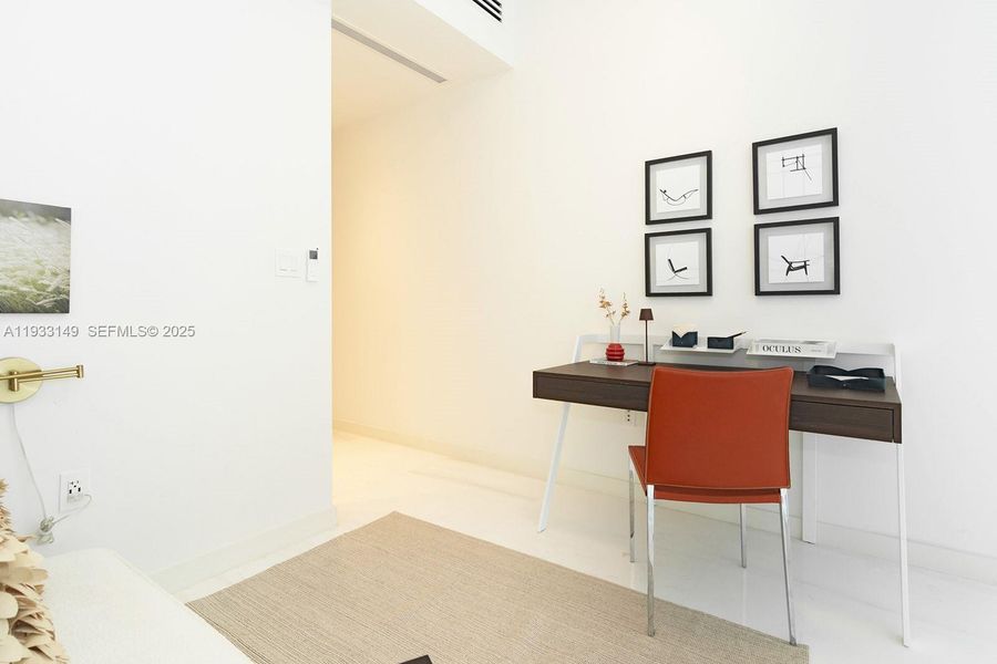 Furnished interior view inside a new home in , Miami (Image 43).