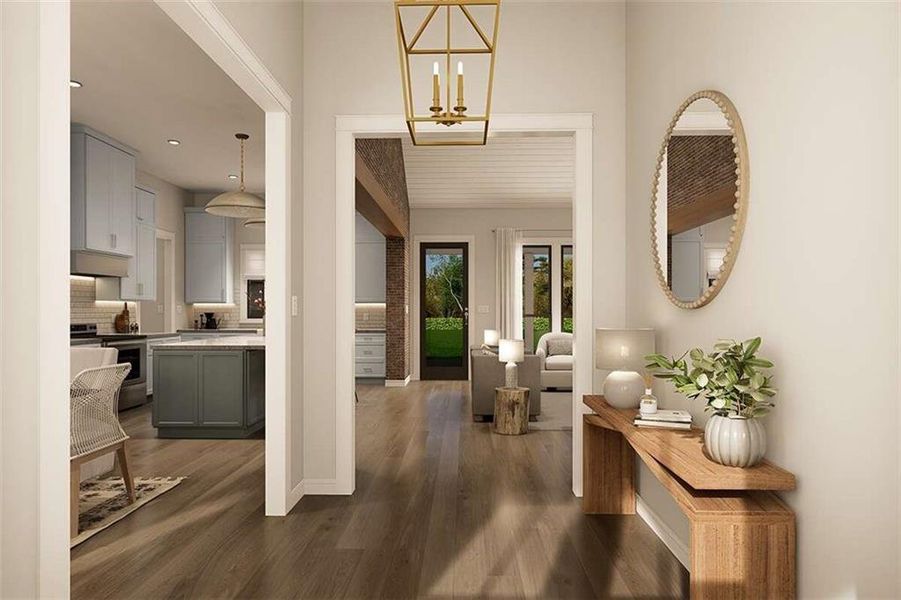 Furnished interior view inside a new home in , Maysville (Image 16).