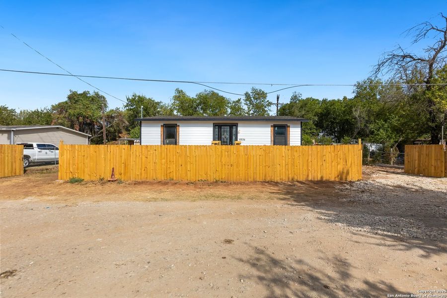 Front exterior of a new home in , San Antonio, TX, highlighting curb appeal (Image 16). Front exterior of a new home in , San Antonio, TX, highlighting curb appeal (Image 16).