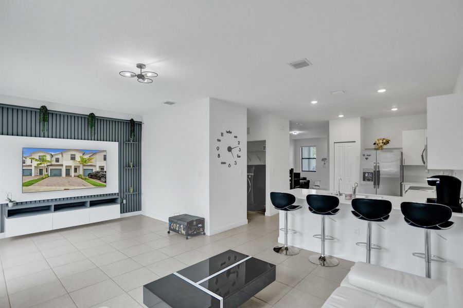 Furnished interior view inside a new home in , Miami (Image 38). Furnished interior view inside a new home in , Miami (Image 38).