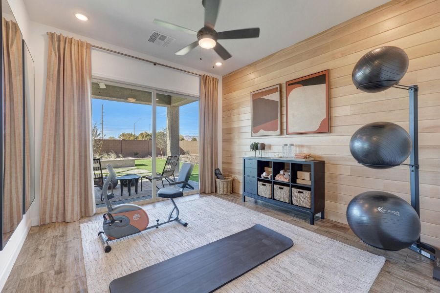 Furnished interior view inside a new home in Landmarke, San Tan Valley (Image 25). Furnished interior view inside a new home in Landmarke, San Tan Valley (Image 25).