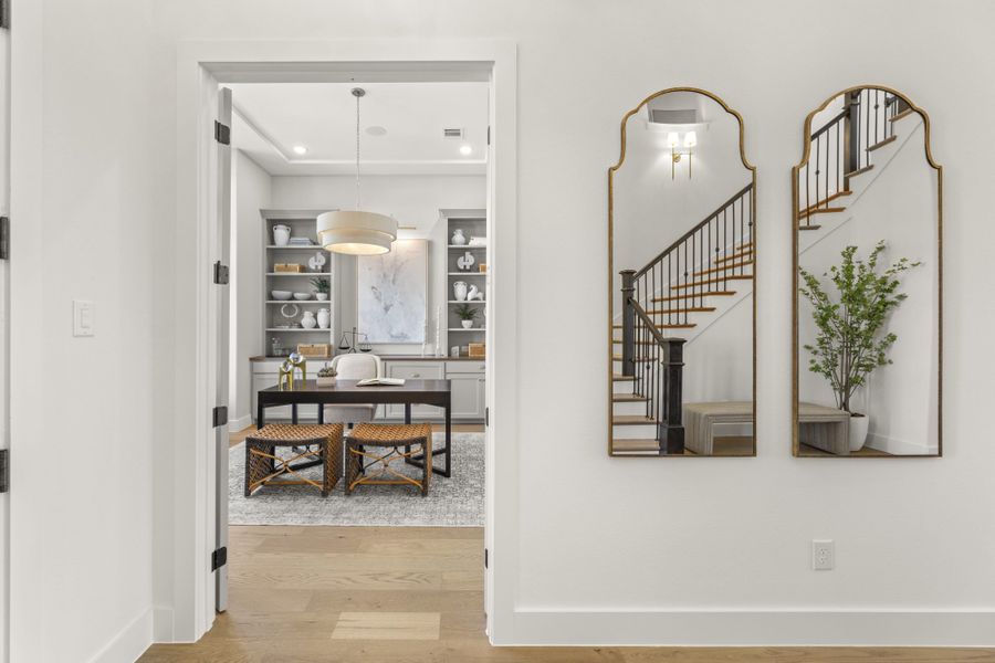 Representative furnished interior of a home built from the 6051 by Tradition Homes in StarView, Prosper (Image 52).