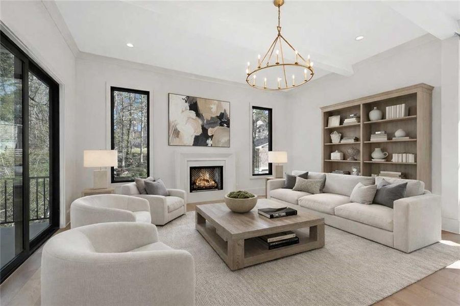 Furnished interior view inside a new home in , Alpharetta (Image 20).