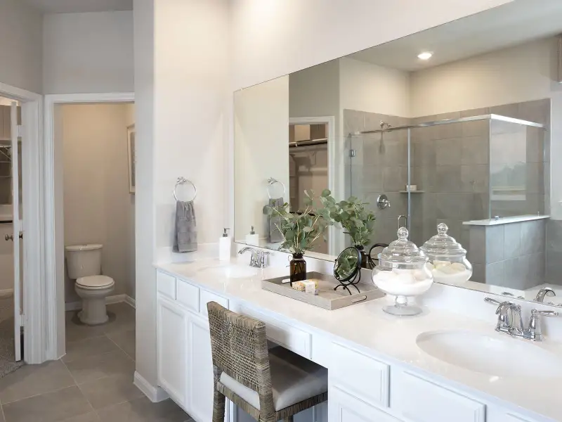 Furnished interior view inside a new home in Granger Pointe - Premier Series, Conroe (Image 3).