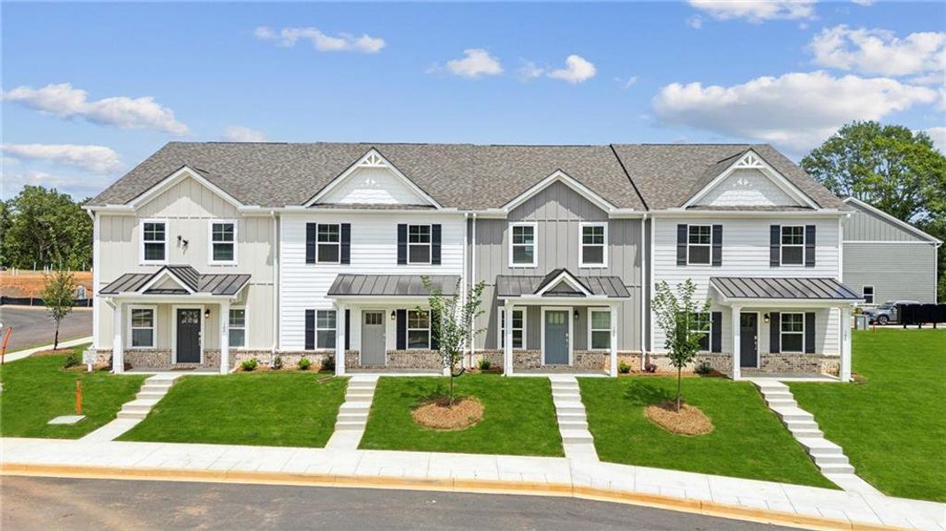 Front exterior of a new home in , Athens, GA, highlighting curb appeal (Image 1).