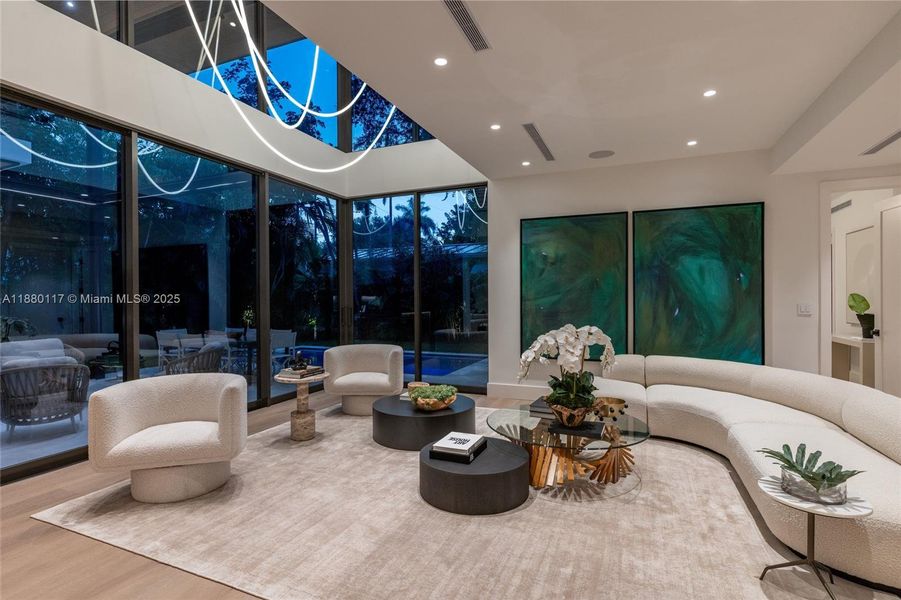 Furnished interior view inside a new home in , Miami (Image 8).