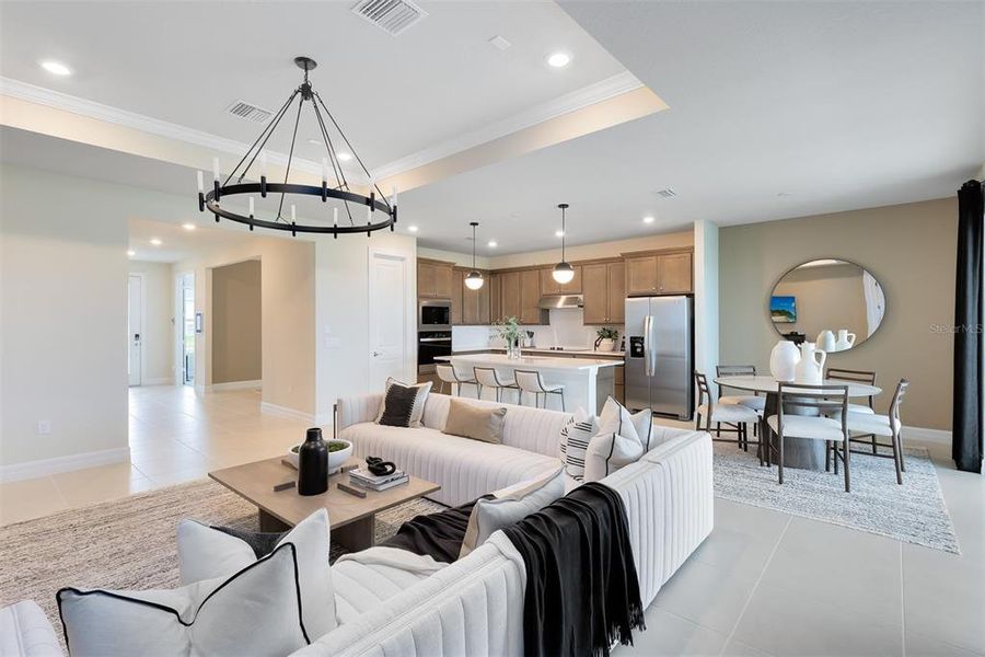 Furnished interior view inside a new home in Hartford Terrace, Davenport (Image 14). Furnished interior view inside a new home in Hartford Terrace, Davenport (Image 14).