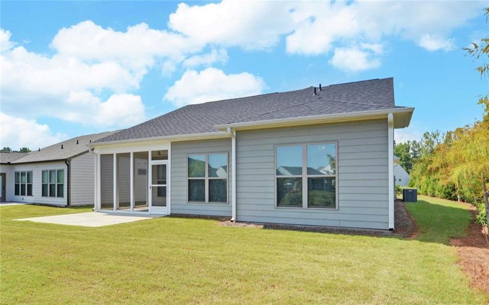 Exterior details and patio area of a home in , Hoschton (Image 24).