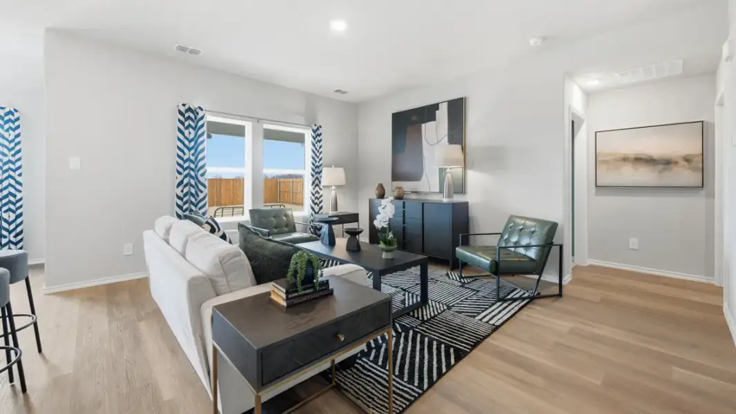 Furnished interior view inside a new home in Hadley Farms, Godley (Image 15).