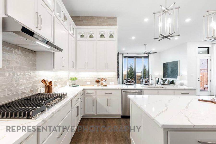 Furnished interior view inside a new home in 6 Creeks at Waterridge: 60ft. lots, Kyle (Image 7).