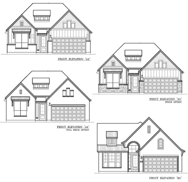 Exterior rendering of this home design in The Woodlands Hills, Willis, TX (Image 5).