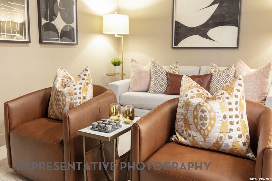 Furnished interior view inside a new home in Mayfair, New Braunfels (Image 4). Furnished interior view inside a new home in Mayfair, New Braunfels (Image 4).