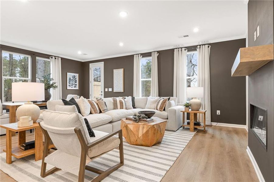 Furnished interior view inside a new home in Lake Shore, Winder (Image 24).