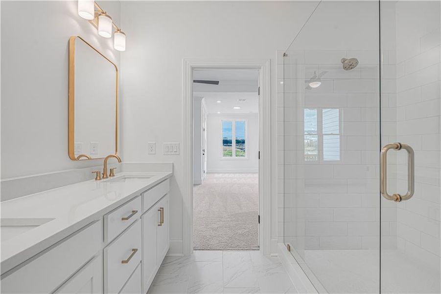Furnished interior view inside a new home in Waterhaven, Cumming (Image 18).