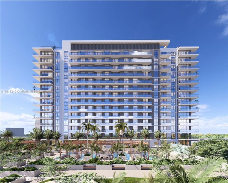 Condo located in Hollywood, FL showcasing its design and architecture (Image 3).