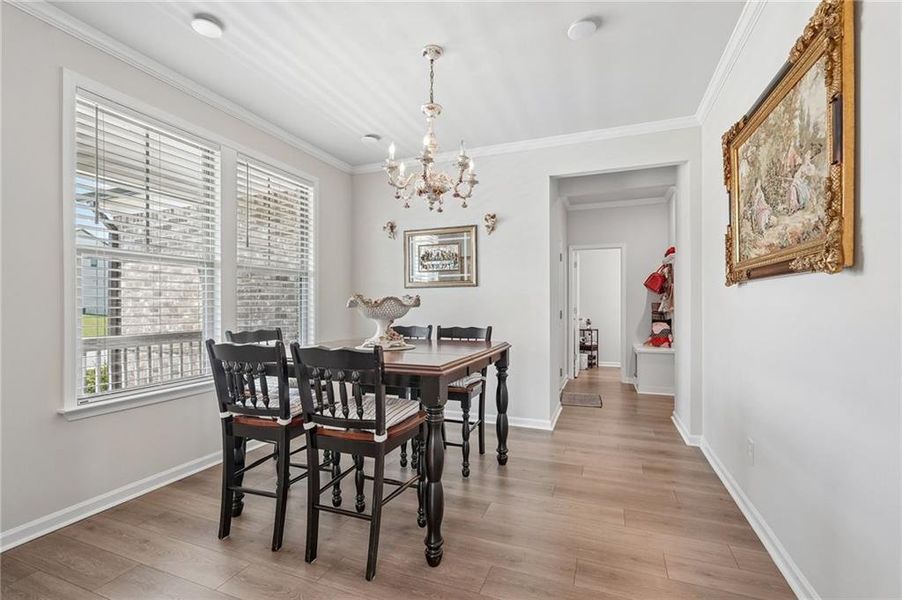 Furnished interior view inside a new home in Haley Station, Canton (Image 41).