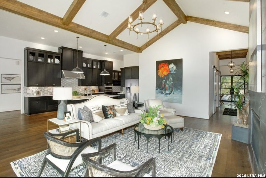 Furnished interior view inside a new home in Shavano Highlands, San Antonio (Image 4).