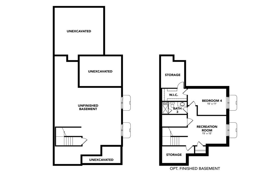 2D floor plan layout for the Keystone by Brightland Homes in Westerly, Erie, CO (Image 3).
