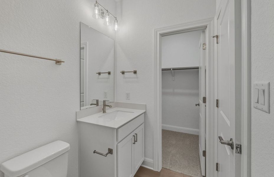 Furnished interior view inside a new home in Saddleback at Santa Rita Ranch, Liberty Hill (Image 11). Furnished interior view inside a new home in Saddleback at Santa Rita Ranch, Liberty Hill (Image 11).