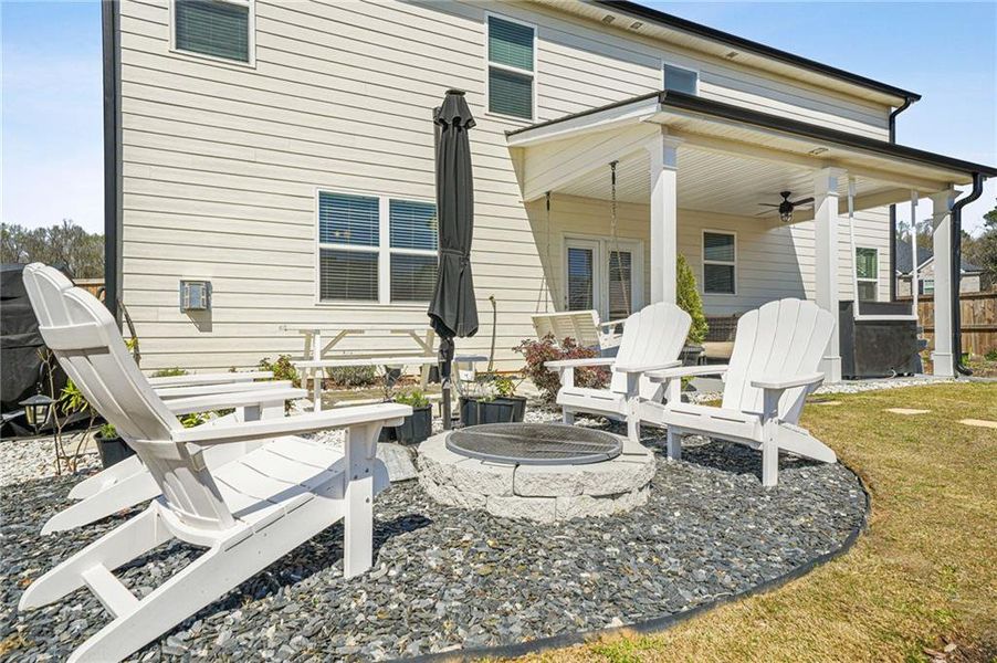 Exterior details and patio area of a home in Independence, Loganville (Image 31).