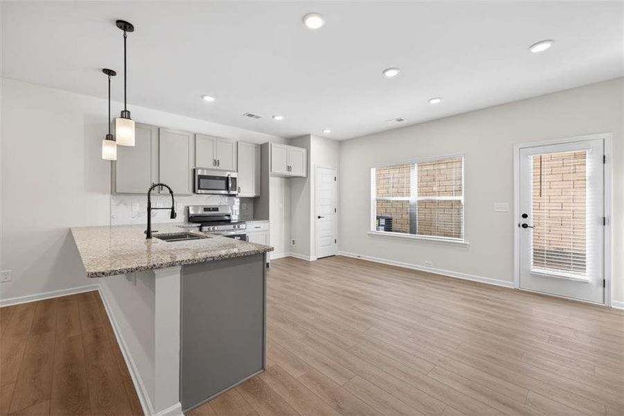 Furnished interior view inside a new home in Sanders Park, Austell (Image 6). Furnished interior view inside a new home in Sanders Park, Austell (Image 6).