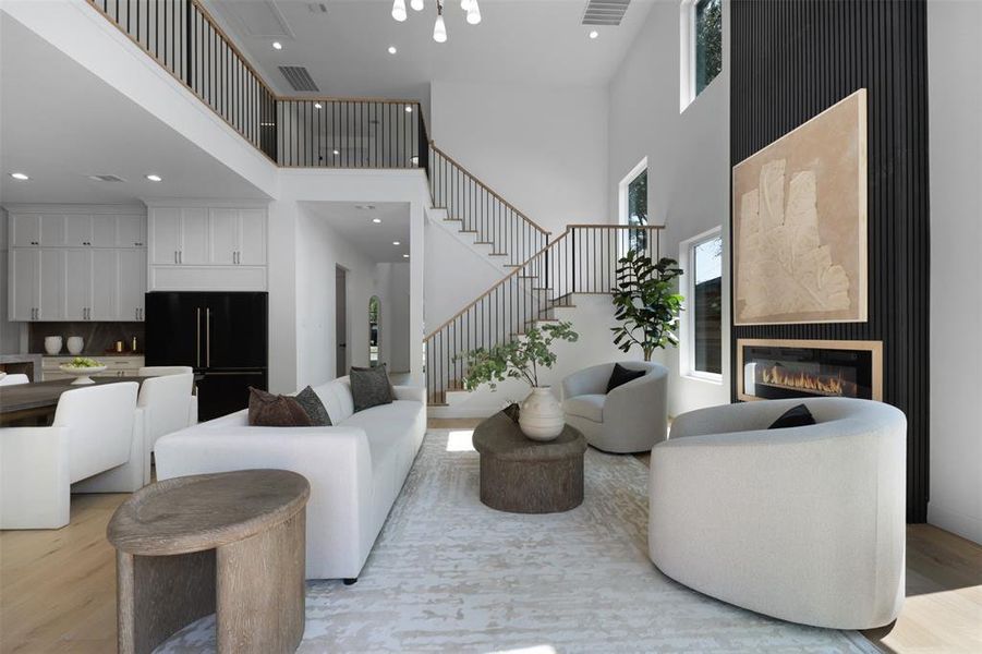 Furnished interior view inside a new home in , Dallas (Image 15).