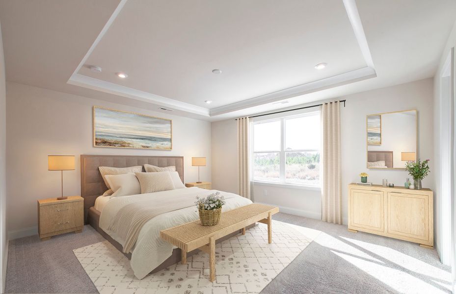 Furnished interior view inside a new home in Hamlet at Carothers Crossing, La Vergne (Image 7).
