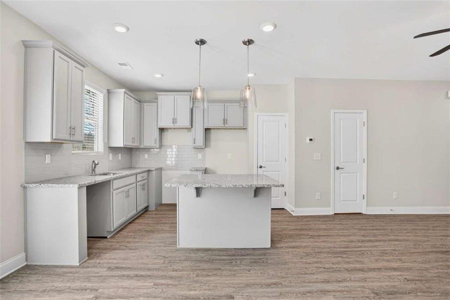 Furnished interior view inside a new home in Morning Creek Forest, South Fulton (Image 4).