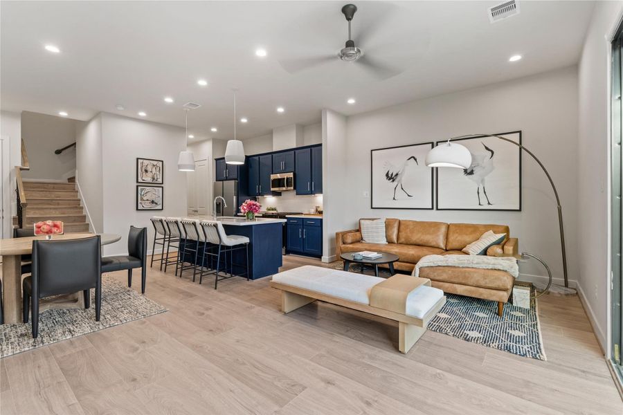 Furnished interior view inside a new home in Willowbend Point, Houston (Image 10).