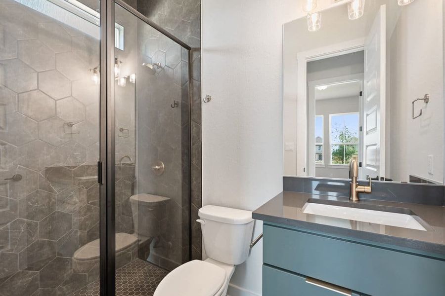 Furnished interior view inside a new home in Lariat, Liberty Hill (Image 16).