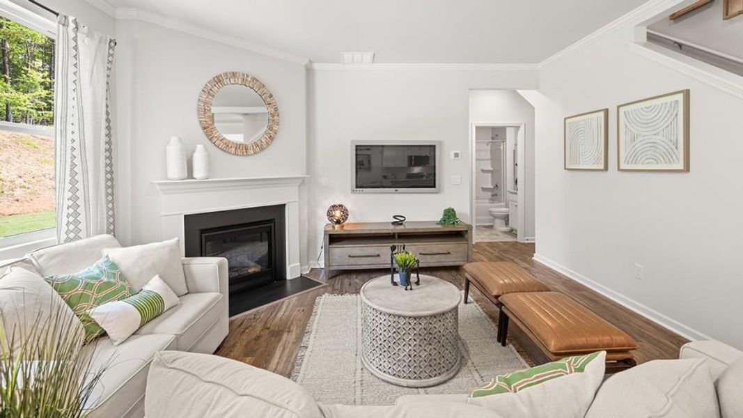 Furnished interior view inside a new home in Parkside at Carter Grove, Cartersville (Image 27). Furnished interior view inside a new home in Parkside at Carter Grove, Cartersville (Image 27).