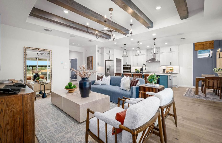 Representative furnished interior of a home built from the Prestige by Del Webb in Sun City Texas, Georgetown (Image 15).