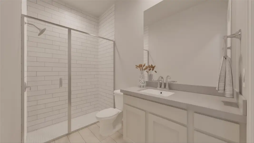 Furnished interior view inside a new home in Oakberry Trails, Waller (Image 27).