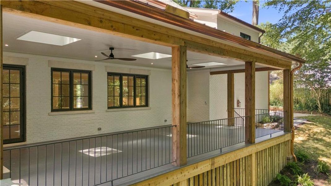 Exterior details and patio area of a home in , Atlanta (Image 31).