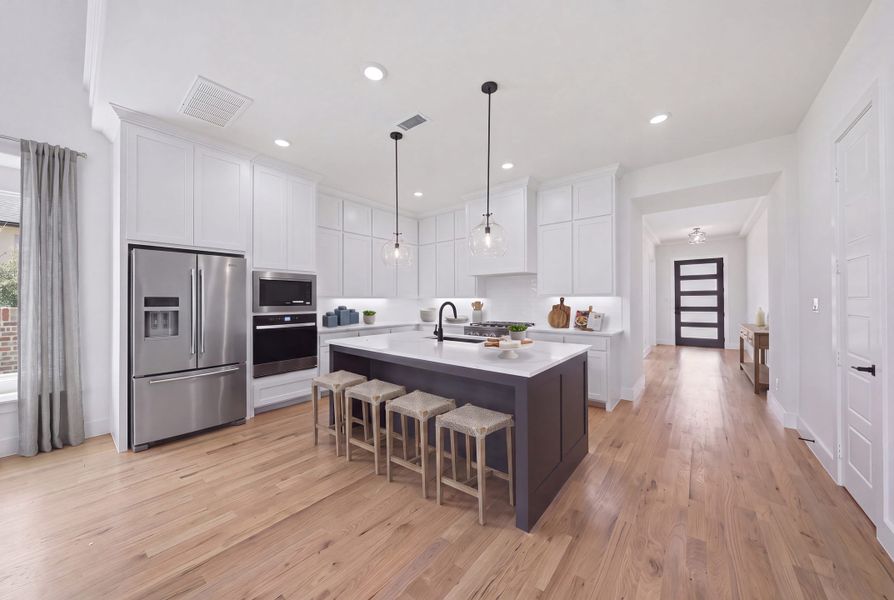 Furnished interior view inside a new home in Estates at Rockhill, Frisco (Image 17).
